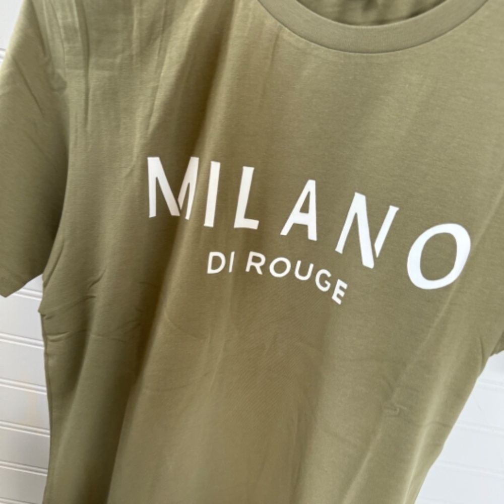 NEW Milano Di Rouge Men's Lux Signature T Shirt XS - Picture 2 of 8